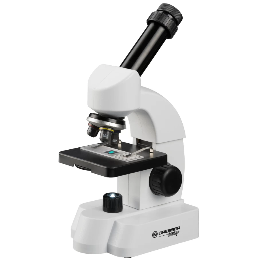 Bresser Junior 40X-640X Microscope for Kids with Accessory Pack | Educational STEM Toy | High Magnification Children's Microscope