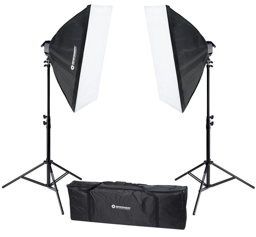 Bresser BR-2246B Daylight Studio Lighting Kit 2250W with Continuous Bright Light for Photography and Video
