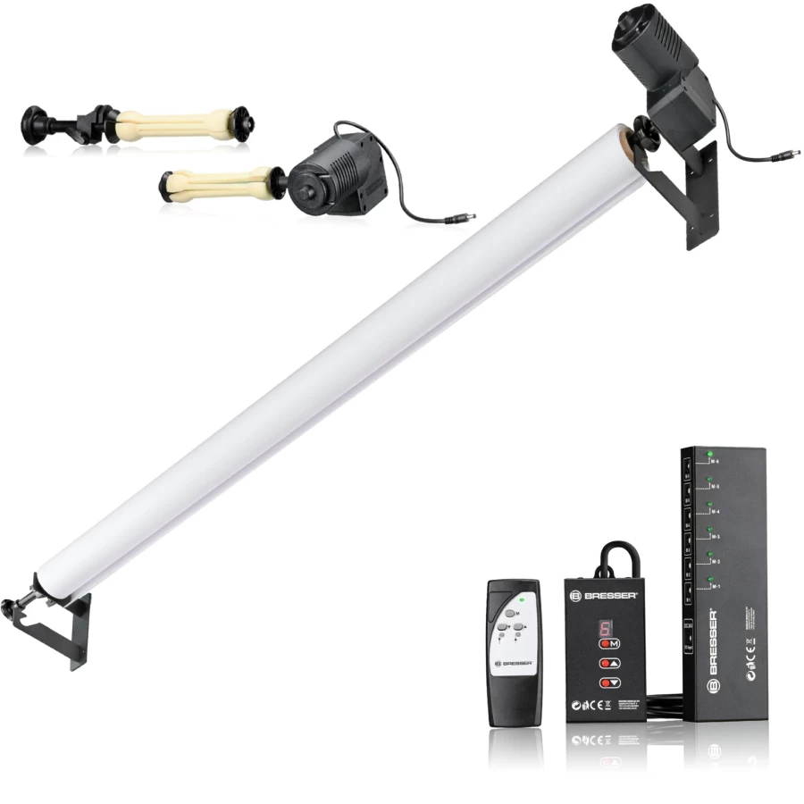 Bresser EBS-2 Electric Background System – Dual Roll Motorized Photo Studio Backdrop Stand