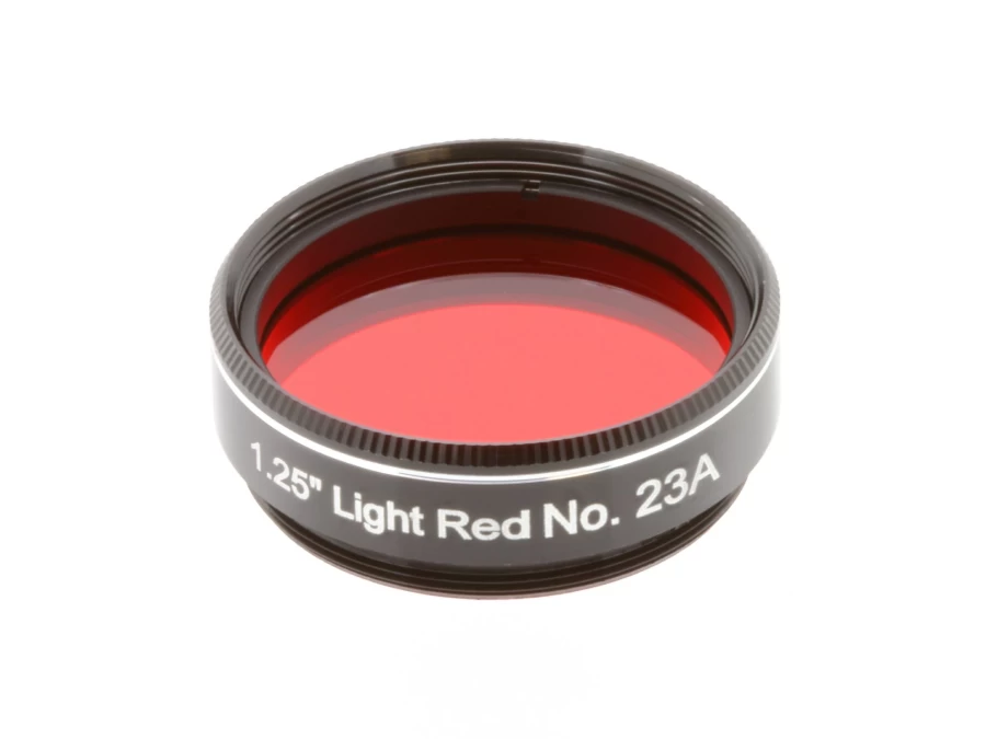 Bresser 1.25" Light Red No.23A Filter for Telescopes - Explore Scientific Compatible Astronomy Accessory