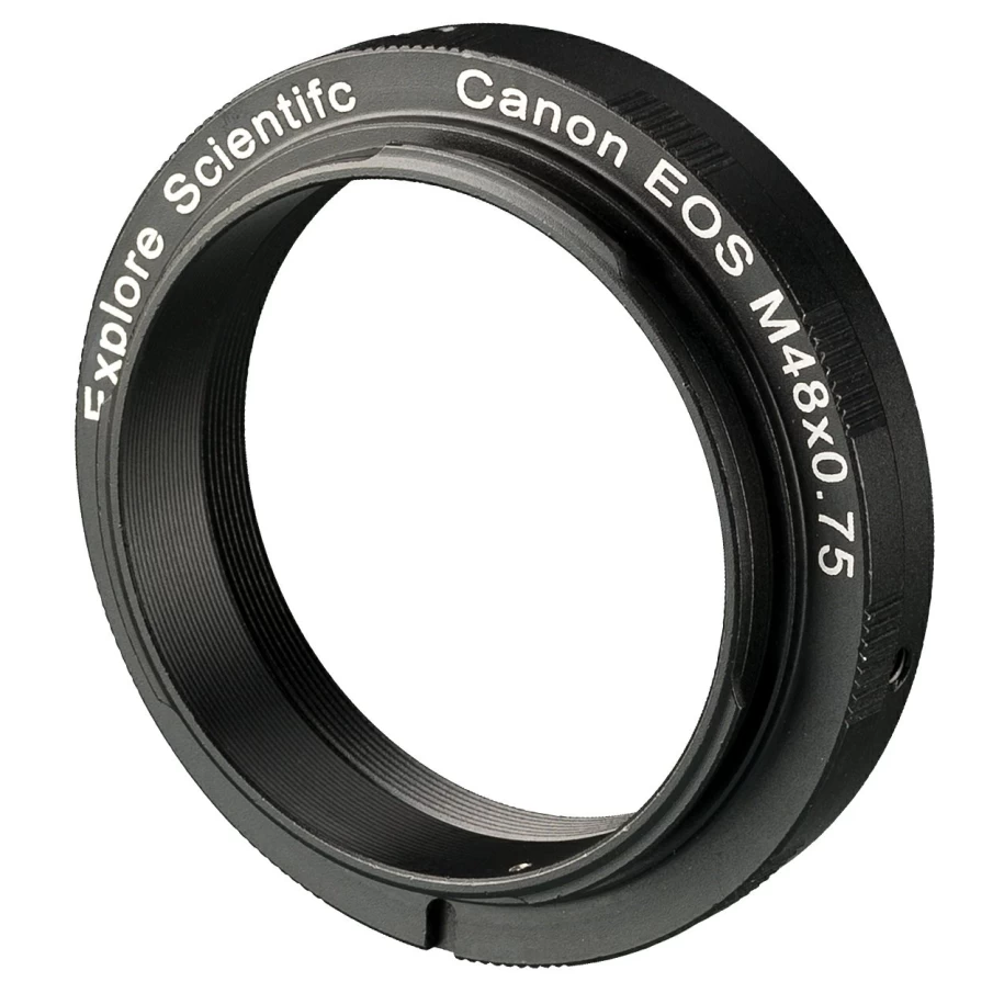 Bresser M48X0.75 Camera Adapter Ring for Canon EOS DSLR - Explore Scientific Compatible