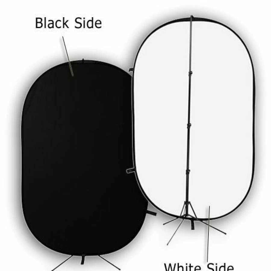 Bresser BR-3 180x240cm Portable Black/White Photo Background Studio Foldable Backdrop