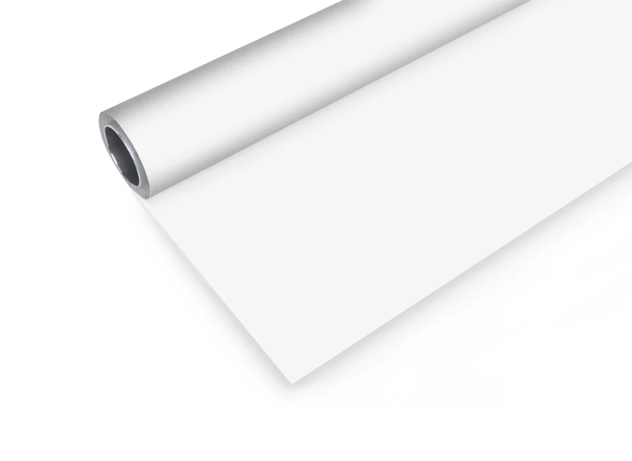 Bresser White Vinyl Background Roll 2m x 3m for Photography Studio Backdrop