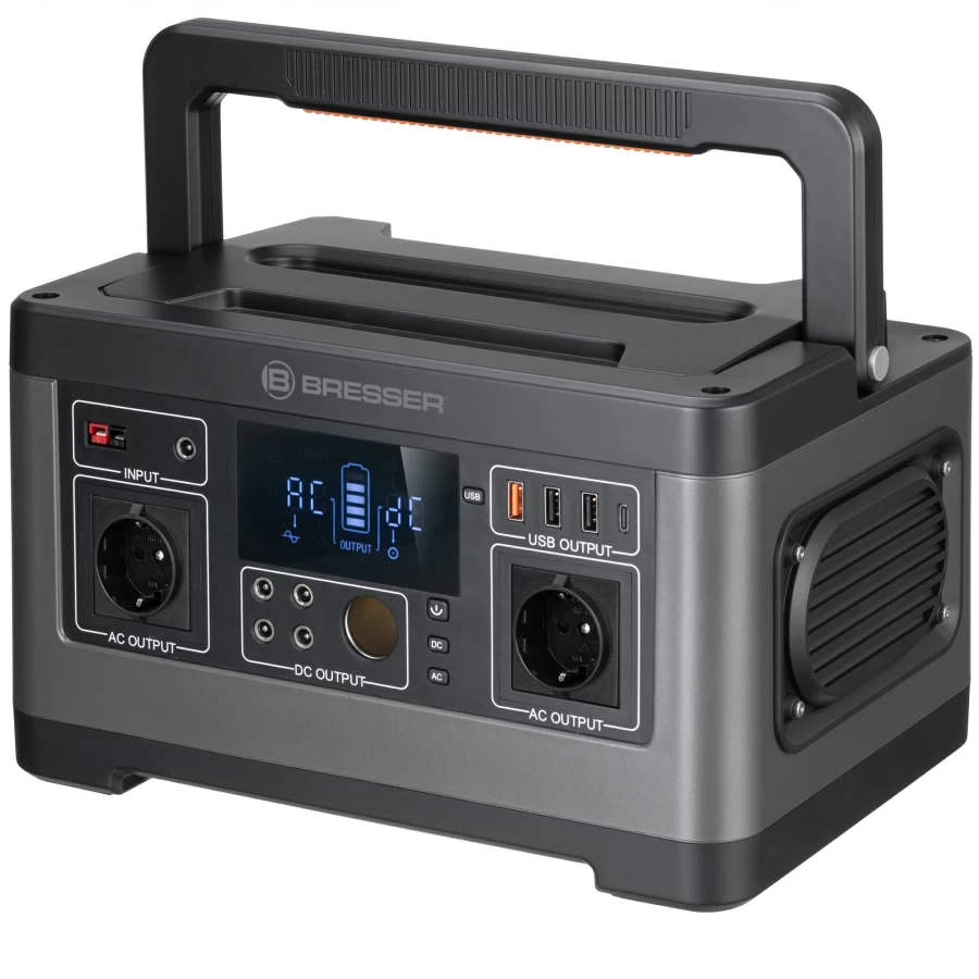 Bresser 500W Portable Power Station | Compact & Lightweight Solar Generator for Camping, Emergencies, and Outdoor Adventures