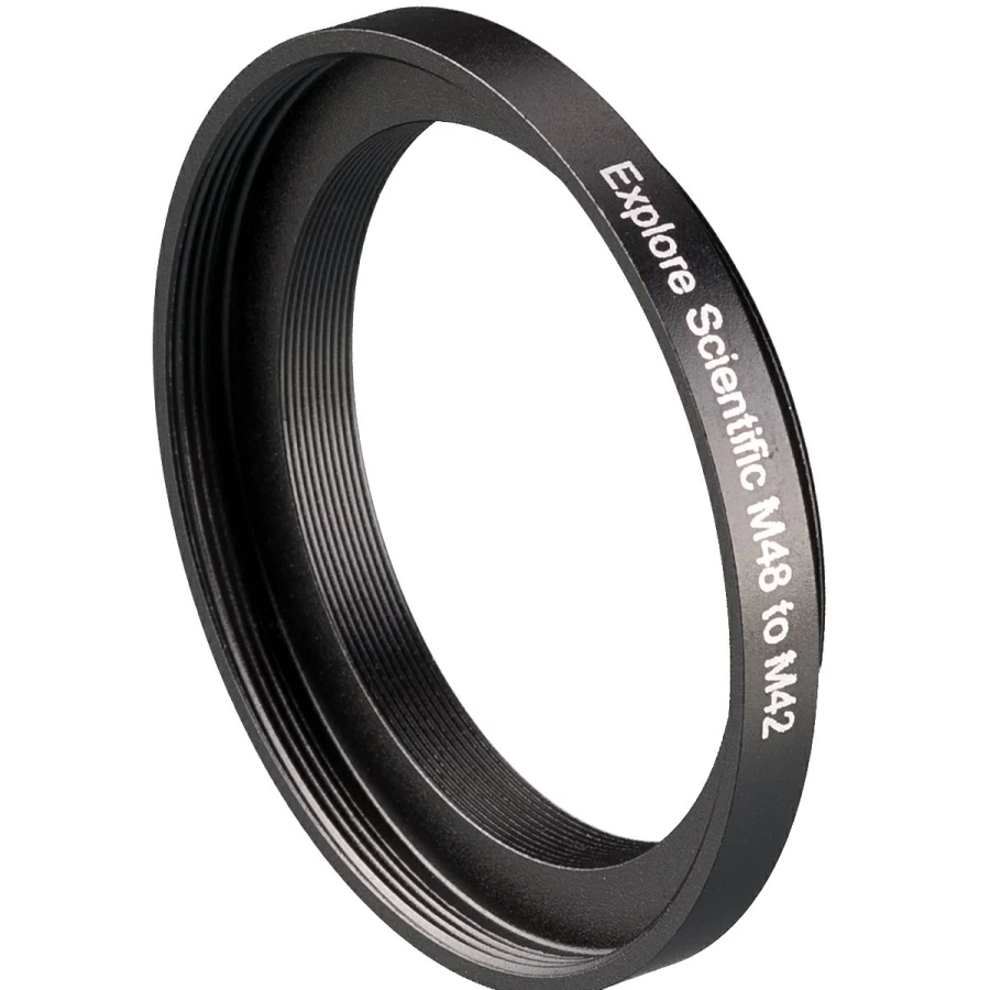 Bresser M48x0.75 to M42x0.75 T-Thread Adapter for Telescopes & Astronomy Accessories