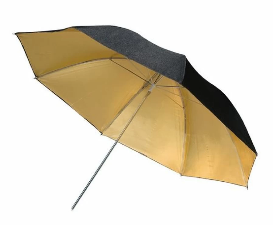 Bresser Br-Bg83 83Cm Photography Reflective Umbrella Black Gold for Studio Lighting