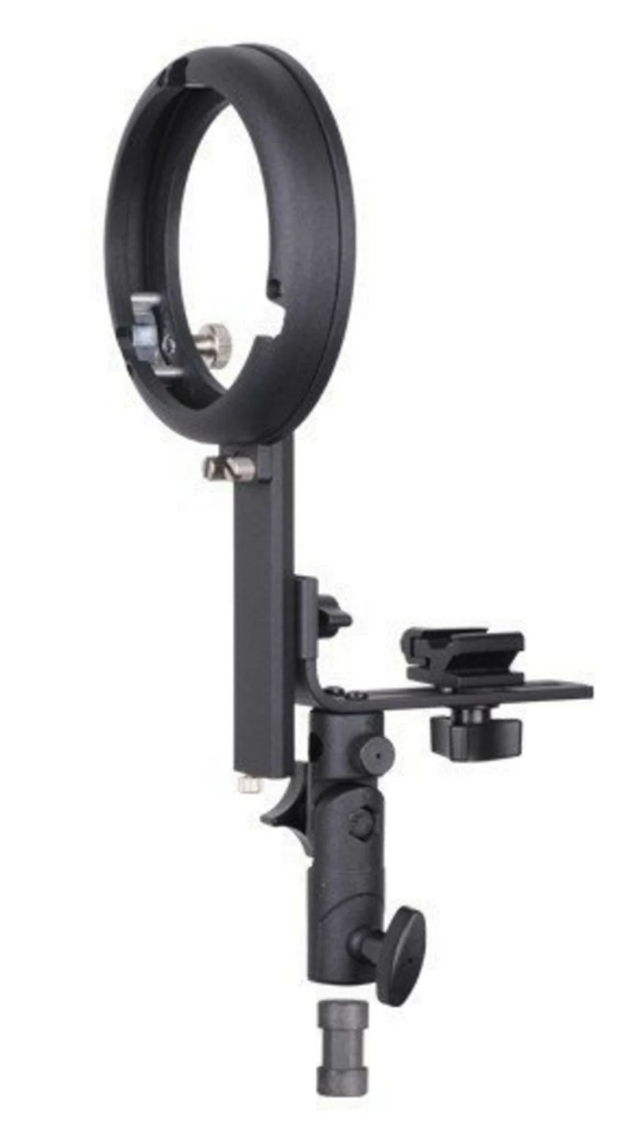 Bresser BR-TL15 Camera Flash Bracket with S-Bayonet Adapter for DSLR & Mirrorless Cameras