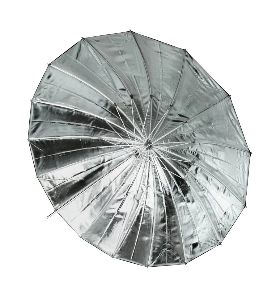 Bresser SM-09 Jumbo 162cm Reflective Umbrella - Silver/Black for Professional Photography Lighting
