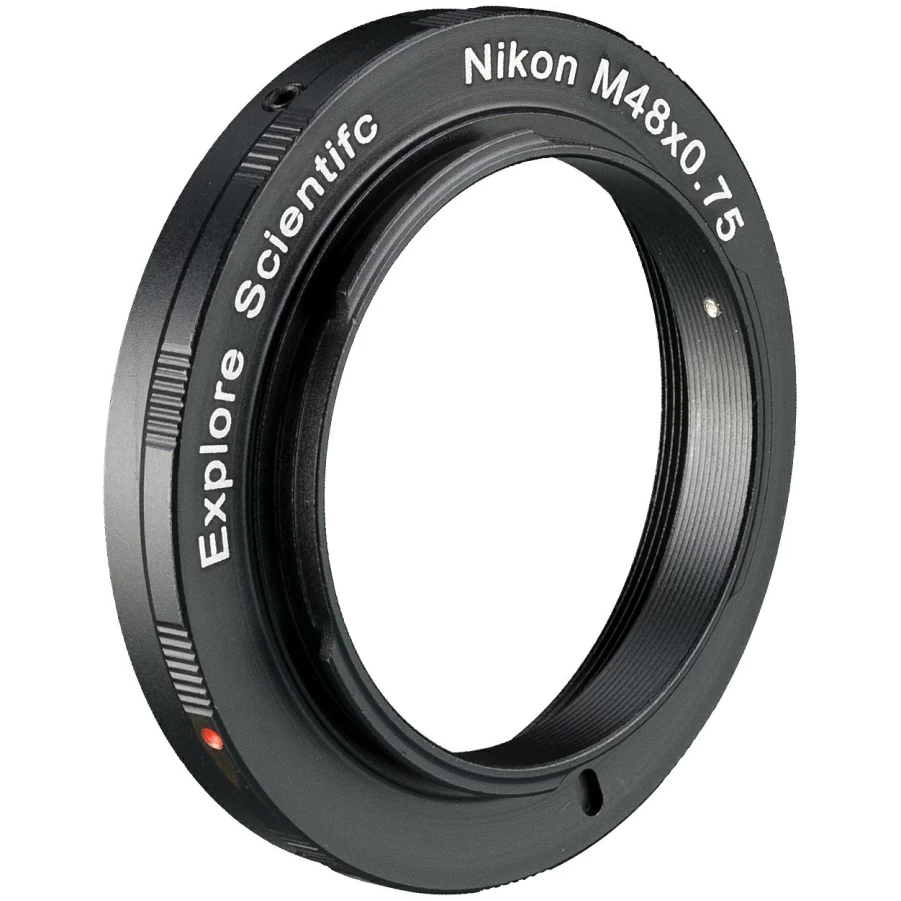 Bresser M48X0.75 Camera Adapter Ring for Nikon Mount - Explore Scientific Compatible
