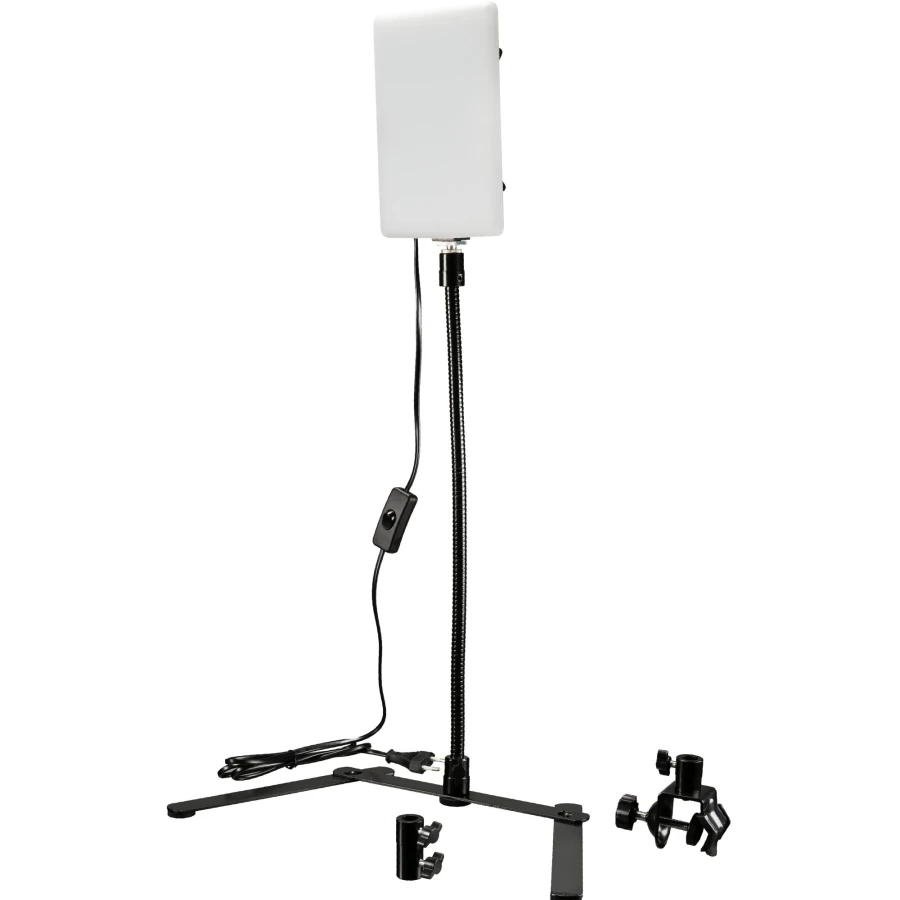 Bresser Br-Q100 Adjustable Gooseneck LED Desk Lamp with Flexible Stand for Home and Office