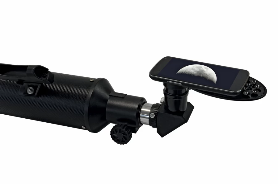 Bresser Stellar 60/800 AZ Refractor Telescope with Smartphone Adapter, Solar Filter, and Portable Tripod for Astronomy Beginners