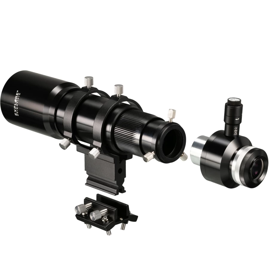 Bresser 10x60 Finder and Guider Scope with Helical Focuser, 1.25 Inch & T2 Connection for Astronomy