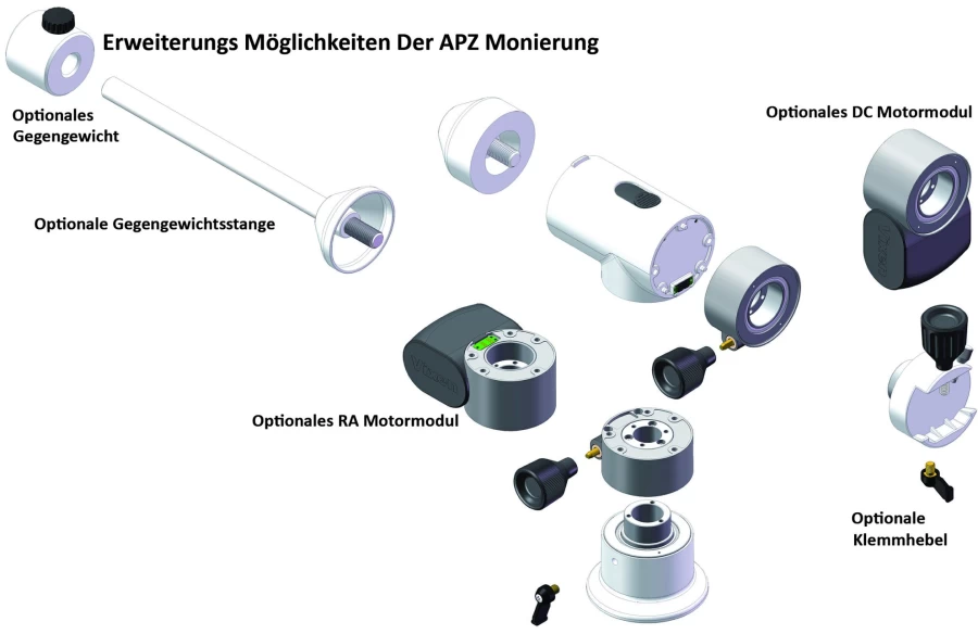 Bresser Vixen AP-Z Altazimuth Mount with Slip Clutch for Telescopes