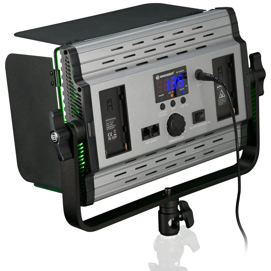 Bresser BR-S60 RGB LED Panel – 60W High-Output Studio Light with Adjustable Color Temperature for Photography & Videography