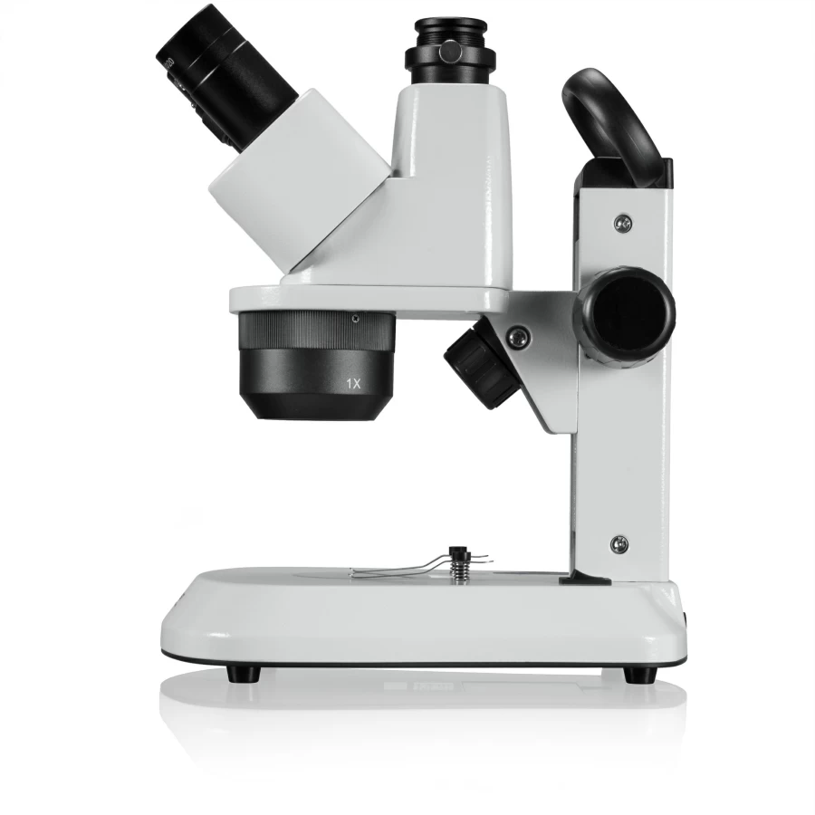 Bresser Analyth Str Trino 10X-40X Trinocular Stereo Microscope with Incident & Transmitted Light for Precision Lab Analysis