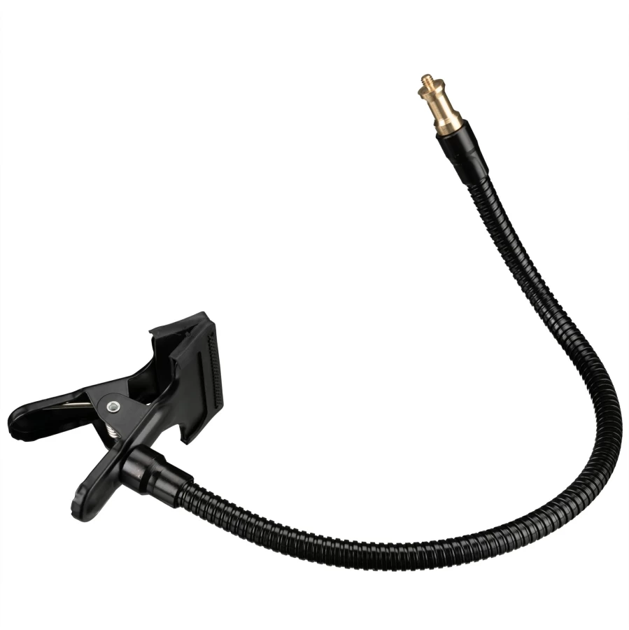 Bresser BR-22 Adjustable Gooseneck Clamp with Spigot for Flexible Lighting and Mounting Solutions