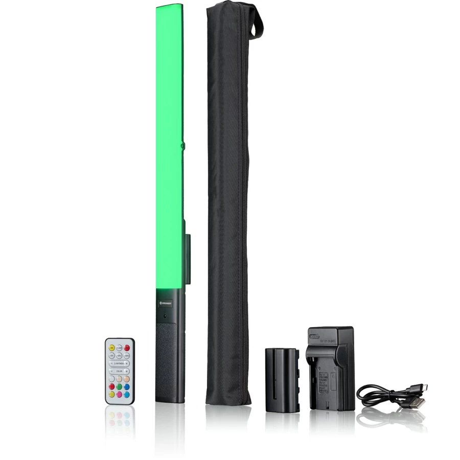 Bresser BR-20 RGB LED Tube 20W Energy-Efficient Color-Changing Light for Home and Office