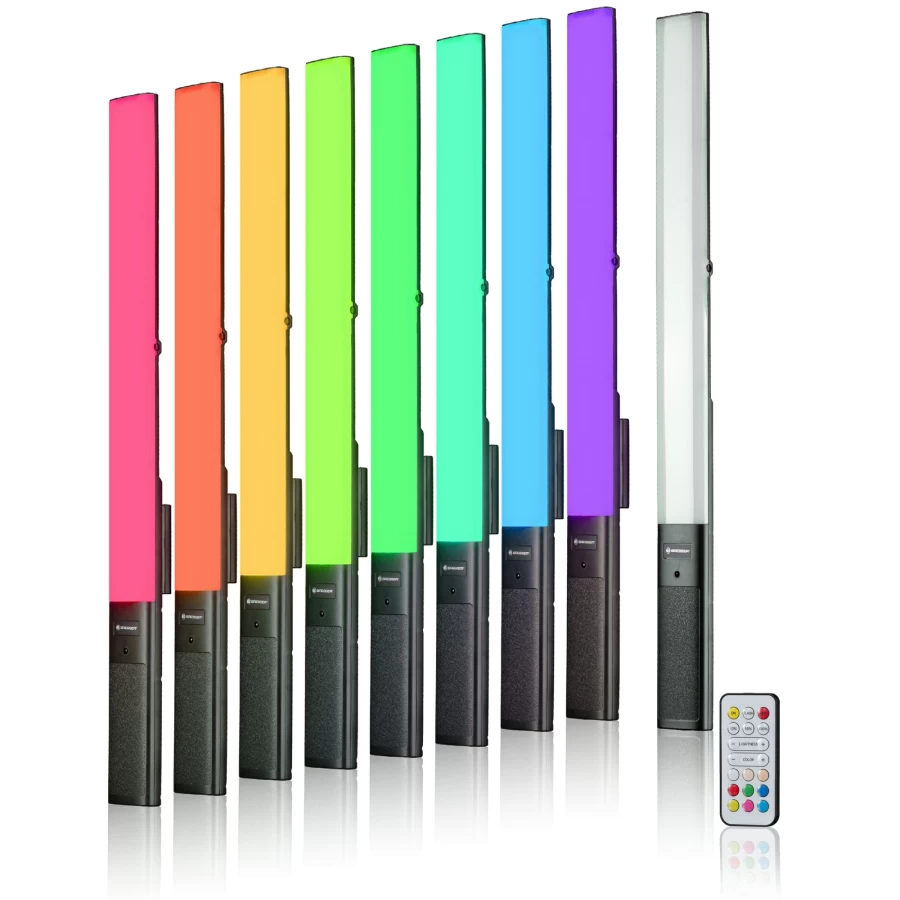 Bresser BR-20 RGB LED Tube 20W Energy-Efficient Color-Changing Light for Home and Office