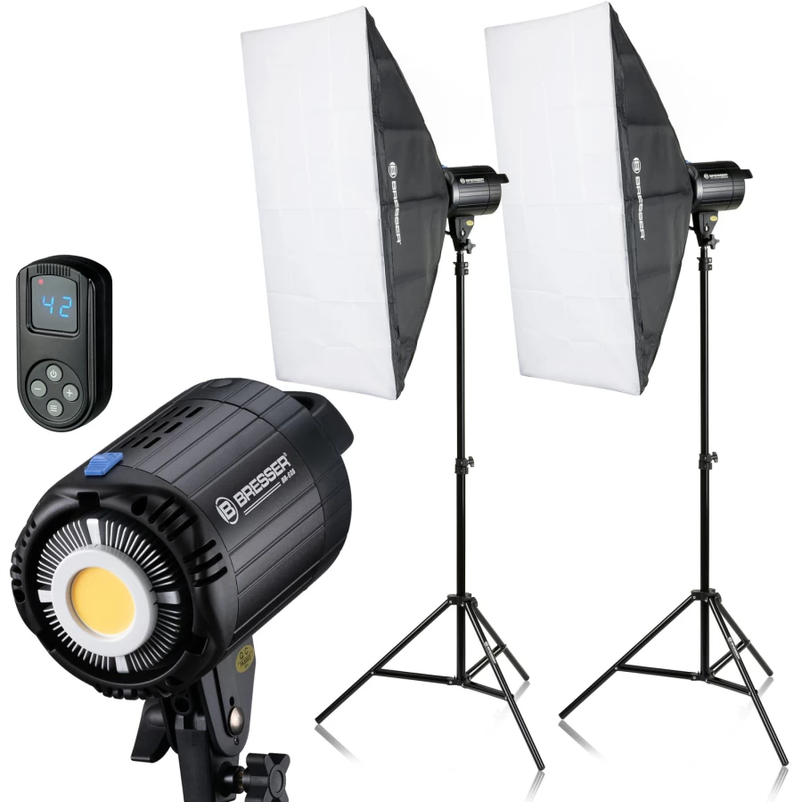 Bresser BR-60S COB LED Daylight Panel 60W Energy Efficient Bright Lighting for Home and Office