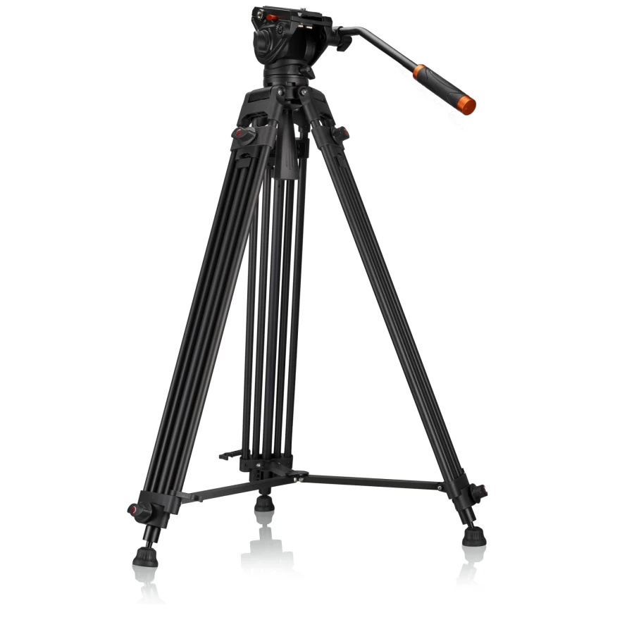 Bresser VT-01 Professional Camera Tripod with Adjustable Height and Lightweight Design for Stable Photography and Videography